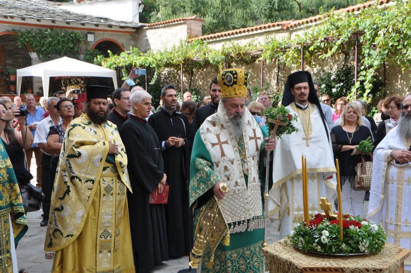 Ἡ Ἑορτή τῆς Ὑψώσεως τοῦ Τιμίου Σταυροῦ στήν Ἱερά Μονή Εἰκοσιφοινίσσης 2020